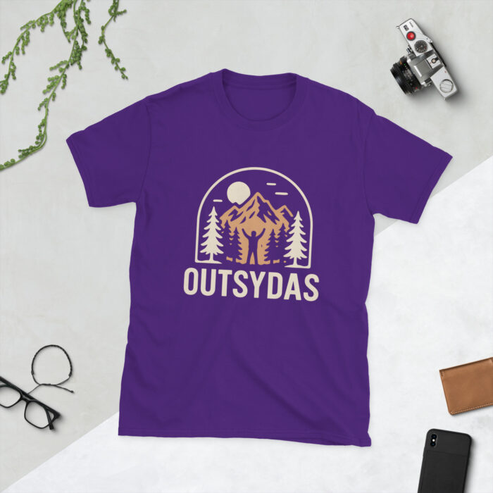 OUTSYDAS Logo Tee purple front