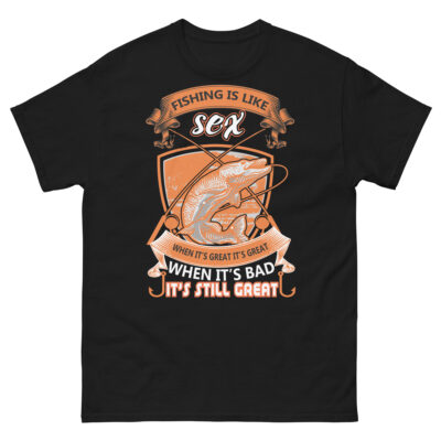 Fishing Is Like Sex T Shirt | Funny Fishing Gift