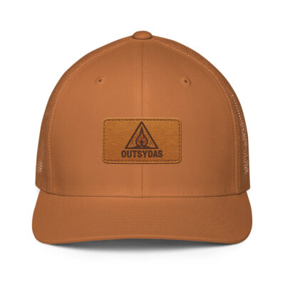 Outsydas Leather Patch Style Closed-back trucker cap