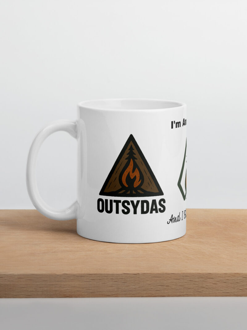 I'm An Outsider And I Bloody Love It Mug White glossy mug