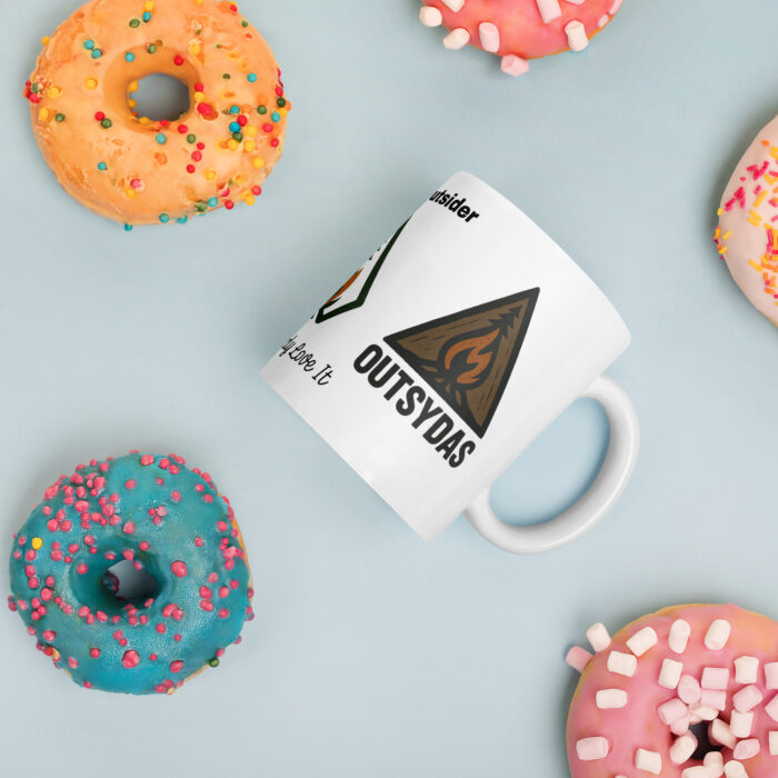 I'm An Outsider And I Bloody Love It Mug White glossy mug - Image 3