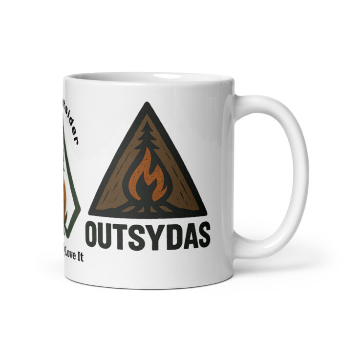 I’m An Outsider And I Bloody Love It | Outsydas White Glossy Mug - Image 2
