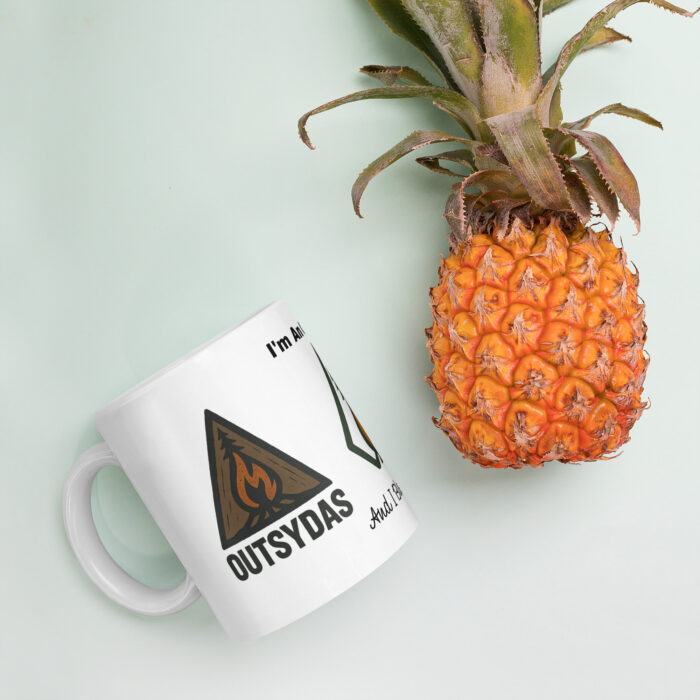 I'm An Outsider And I Bloody Love It Mug White glossy mug - Image 4