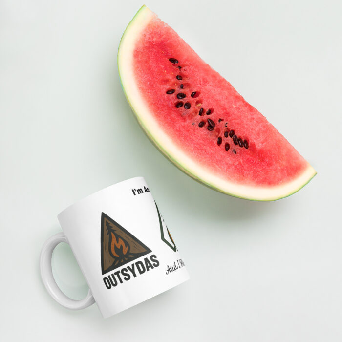 I'm An Outsider And I Bloody Love It Mug White glossy mug - Image 5