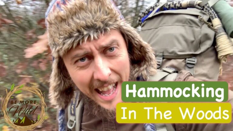 3 Men Wild Camping In the Woods | Hammock Winter Camping | Slingshot Shooting