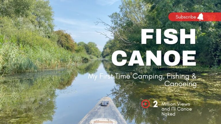 First Time Fishing & Canoeing In British Canal With Leo