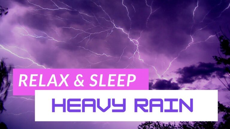 Soothing Heavy Rain Sounds For Sleeping And Relaxing