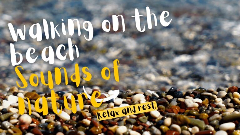 Walking On Shingle Beach In The Wind & Rain To Relax | Nature Sounds ASMR